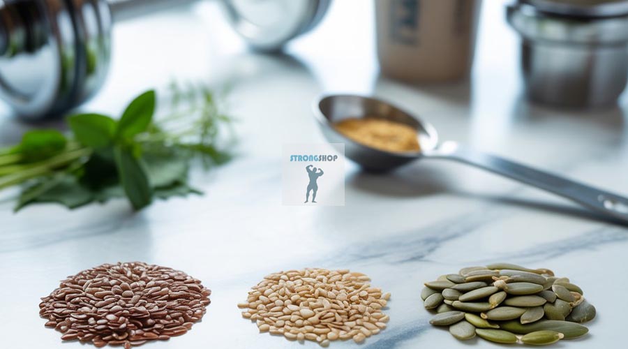 Польза семян льна, кунжута и тыквы в спортивном питании