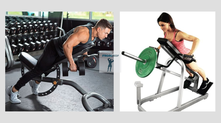 Тяга с опорой грудью